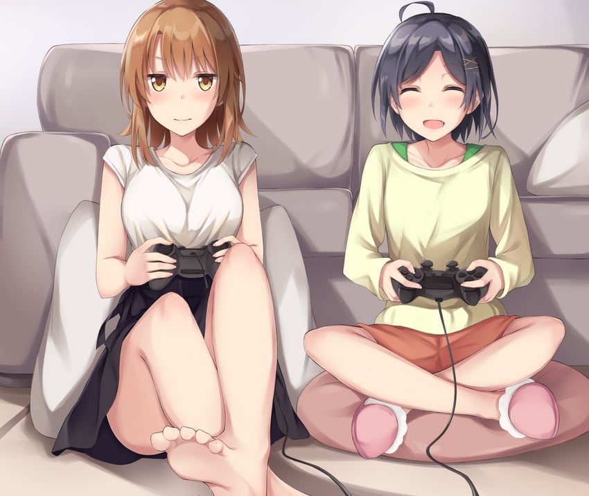 isshiki iroha and hikigaya komachi (yahari ore no seishun lovecome wa machigatteiru.) drawn by jii_tomo