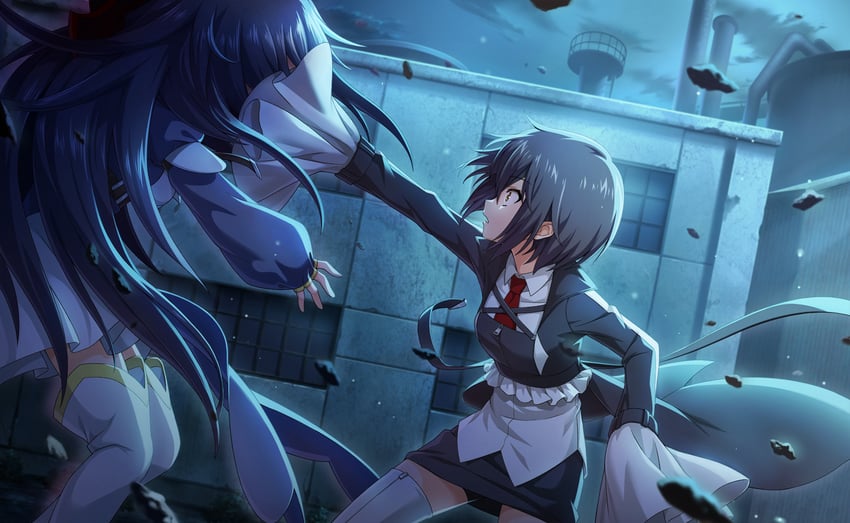 kure kirika and asako komaki (mahou shoujo madoka magica and 2 more)
