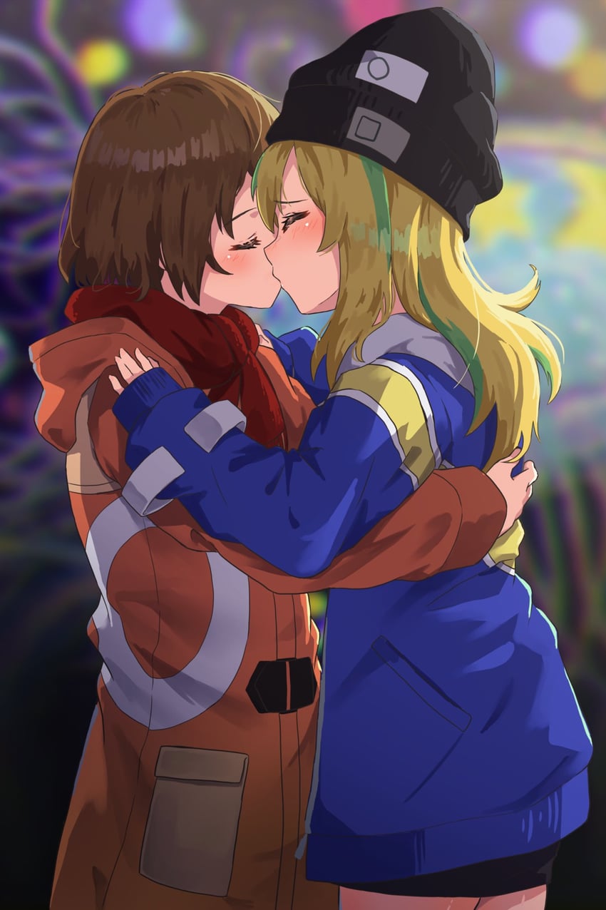 yamanouchi kano and kouzuki mahiru (yoru no kurage wa oyogenai) drawn by puella_anko