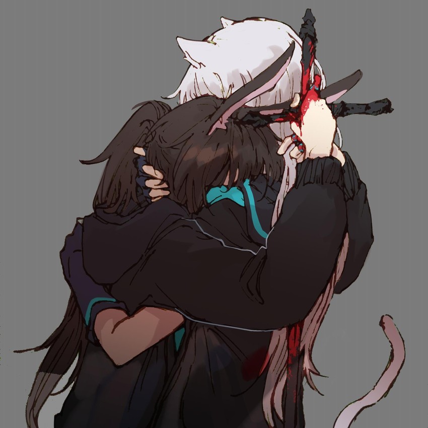 amiya and rosmontis (arknights) drawn by e-fa-dorn