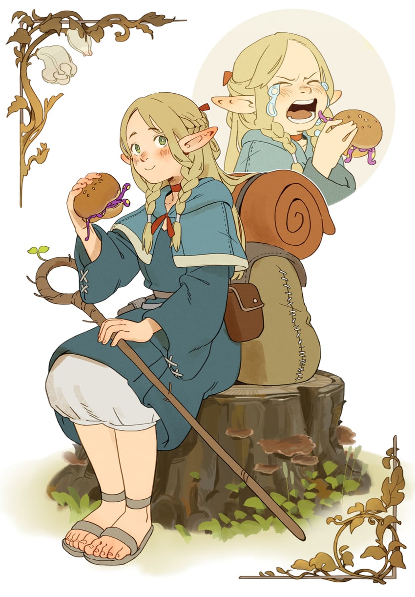 marcille (dungeon meshi) drawn by zevania