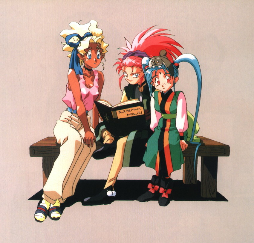 masaki sasami jurai, kuramitsu mihoshi, ryou-ouki, and hakubi washuu (tenchi muyou!)