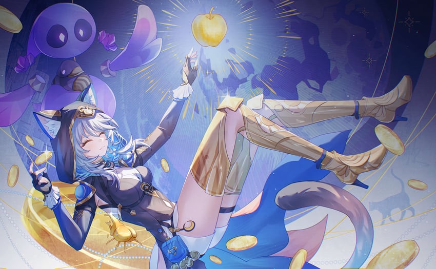 cipher (honkai and 1 more) drawn by aqinorz