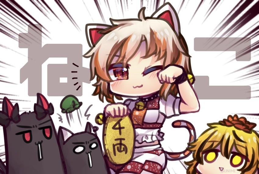 kaenbyou rin, chen, toramaru shou, and goutokuji mike (touhou) drawn by unime_seaflower