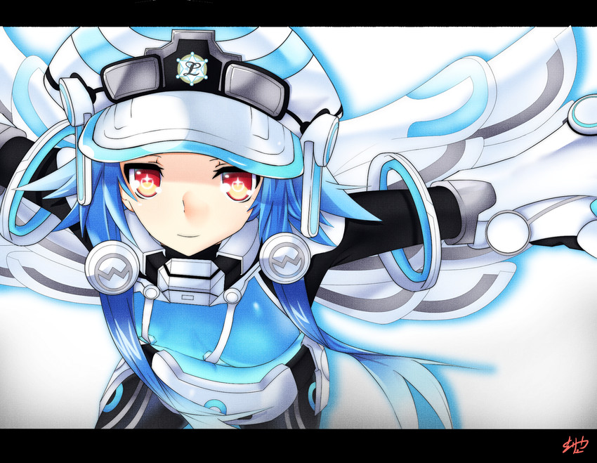 white heart and next white (neptune and 1 more) drawn by ryuu_(pikagomi)