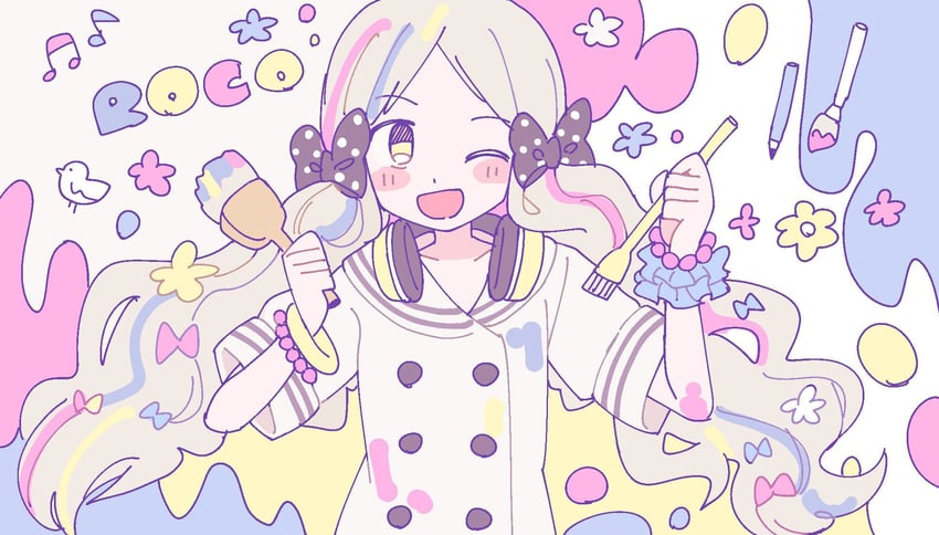 handa roco (idolmaster and 2 more) drawn by remoooon