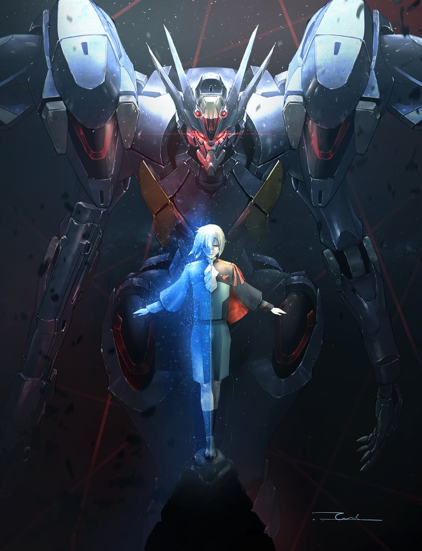 elan ceres and gundam pharact (gundam and 1 more) drawn by taka-f