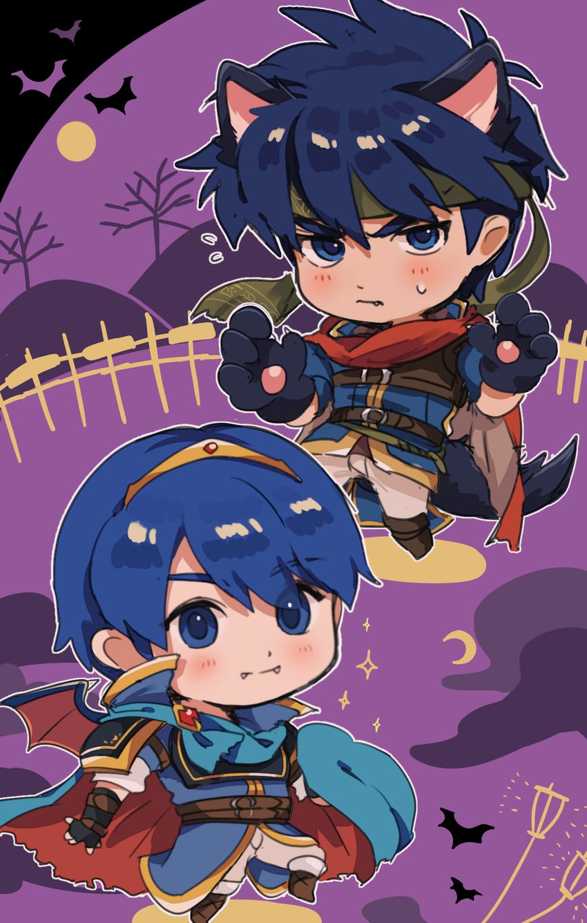 ike and marth (fire emblem and 2 more) drawn by mimummom