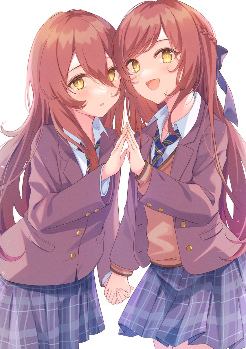 osaki amana and osaki tenka (idolmaster and 1 more) drawn by miyanome