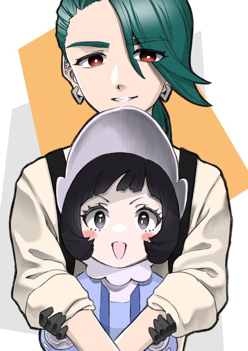rika and poppy (pokemon and 1 more) drawn by nemaki_(nemaki87456)
