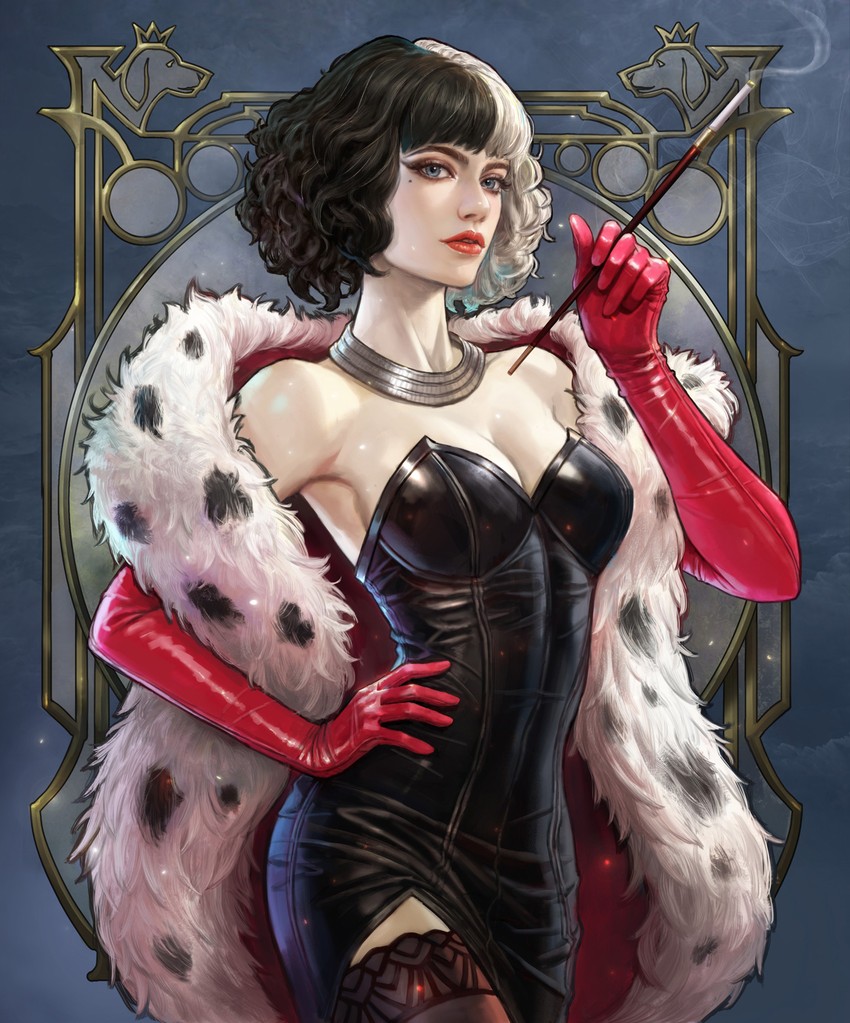 cruella de vil (cruella) drawn by kim_sung_hwan