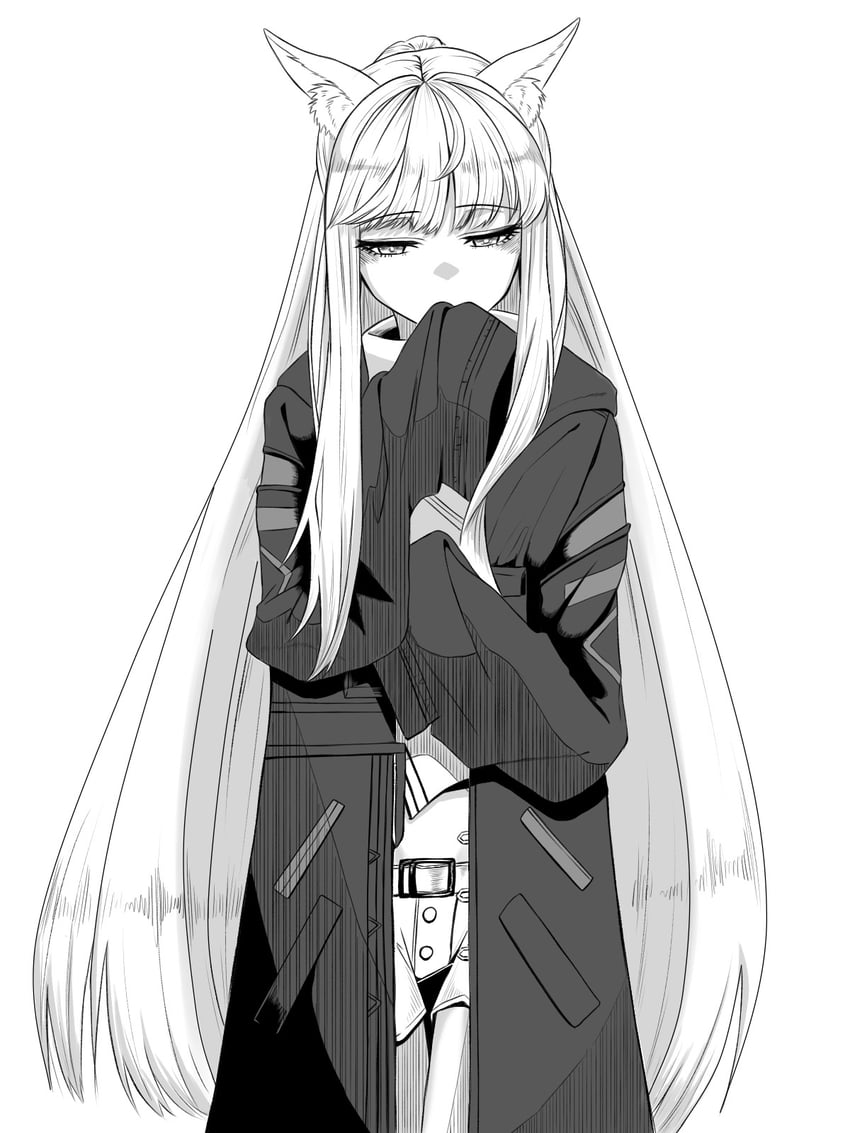 doctor and platinum (arknights) drawn by kyouno_(echo_field)