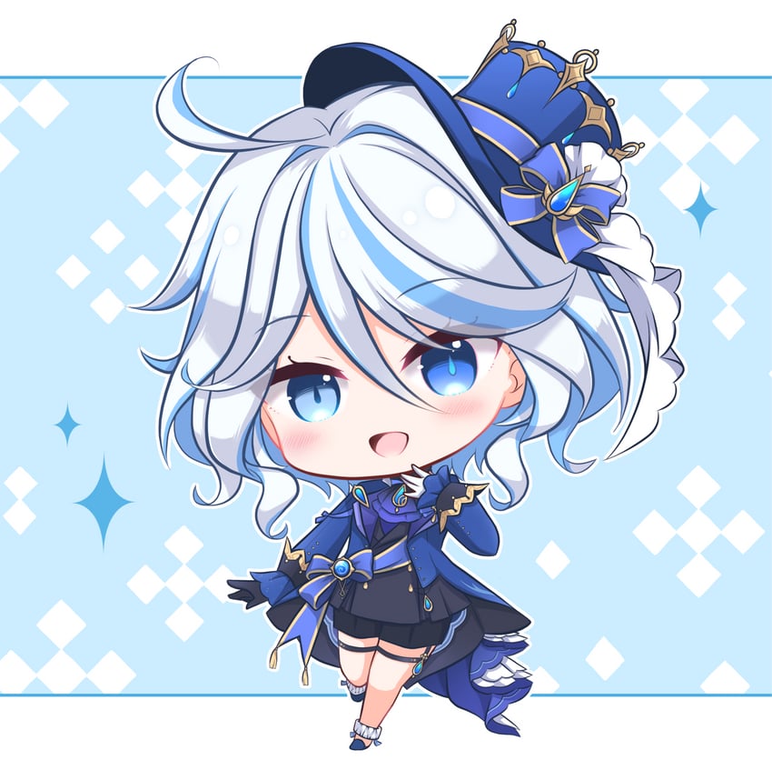 furina (genshin impact and 1 more) drawn by kashiwadokoro