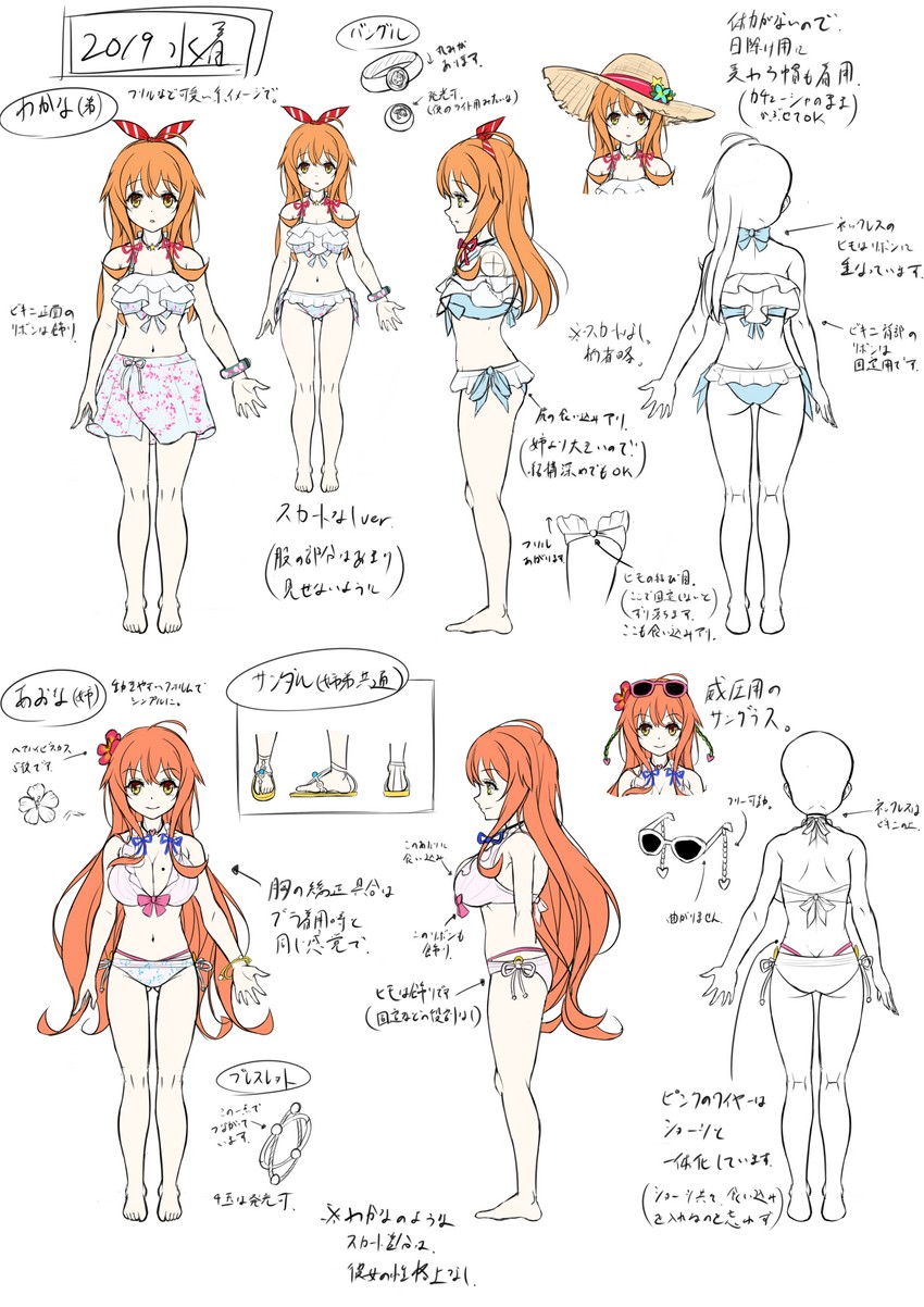 natsusora wakana and natsusora aona (original) drawn by novady
