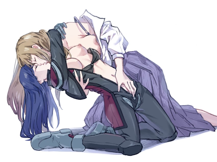 kuga natsuki and fujino shizuru (my-hime) drawn by nichiju_(you)