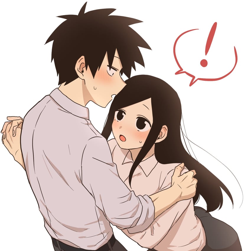 sakurai touko and kazama souta (senpai ga uzai kouhai no hanashi) drawn by ichihara_naga