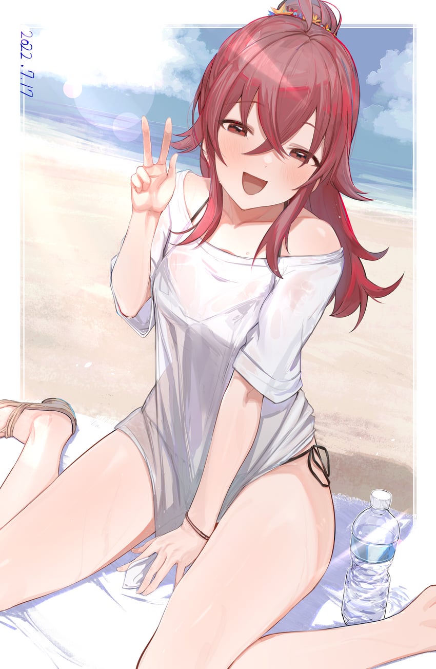 komiya kaho (idolmaster and 1 more) drawn by karya