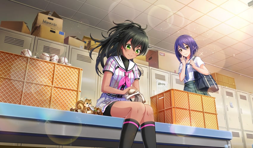 sakagami mei and akino komugi (cinderella series and 1 more)