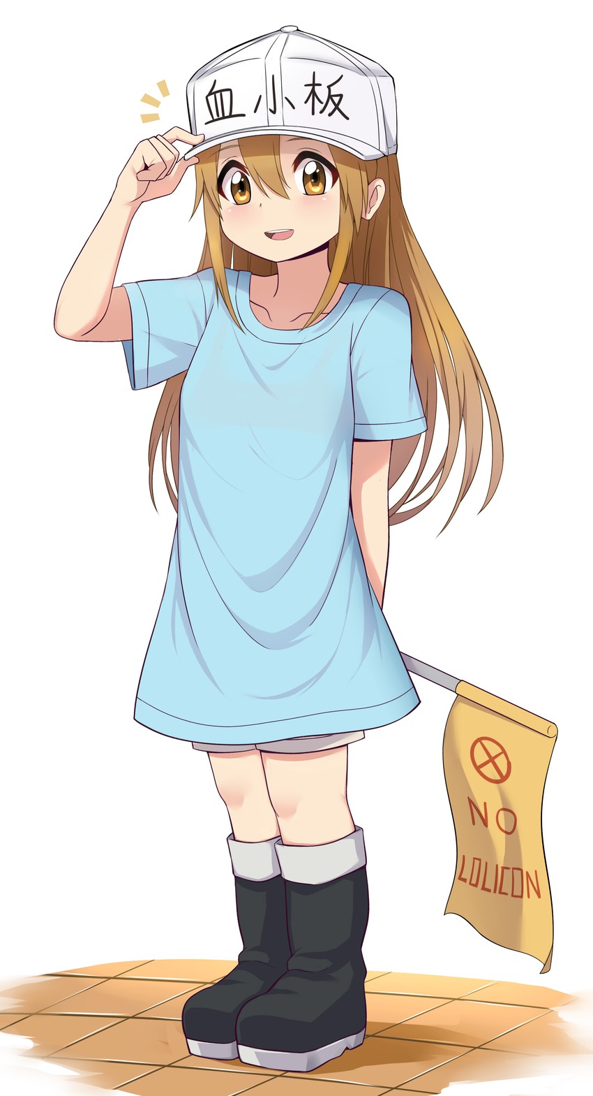 platelet (hataraku saibou) drawn by caibao_return