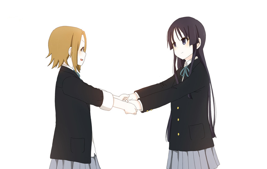 akiyama mio and tainaka ritsu (k-on!) drawn by komugiko