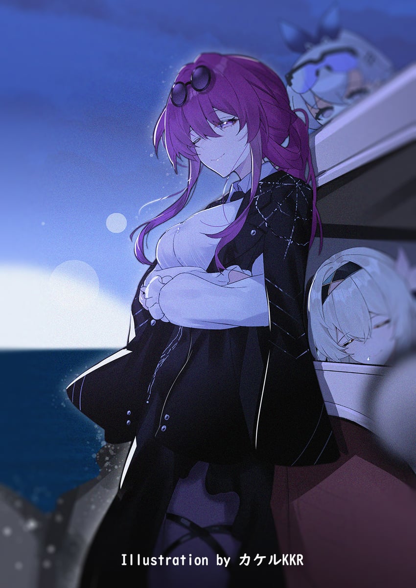 firefly, kafka, and silver wolf (honkai and 1 more) drawn by srpzk
