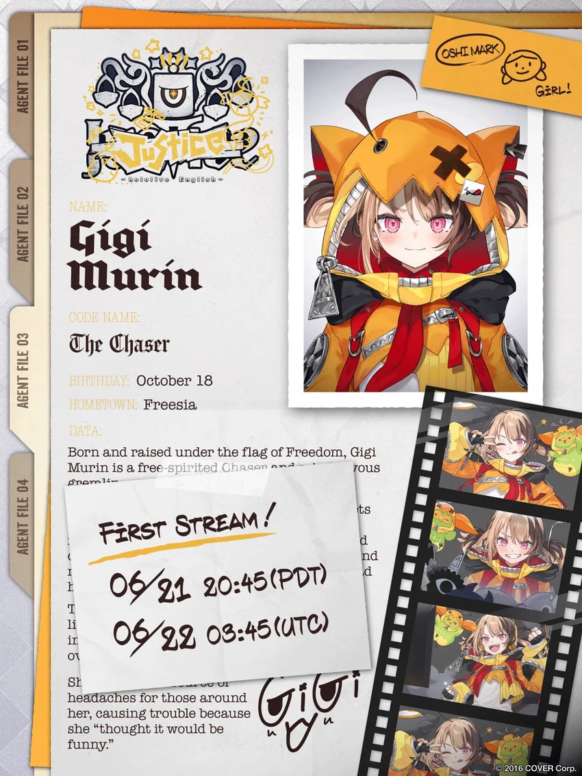 gigi murin (hololive and 1 more) drawn by makihitsuji and yomosaka