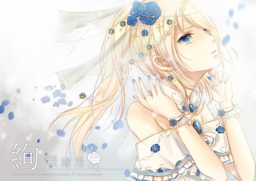 ayase eli (love live! and 1 more) drawn by creamsea