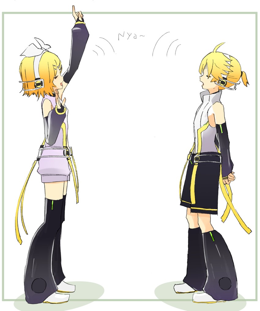 kagamine rin and kagamine len (vocaloid) drawn by d_futagosaikyou