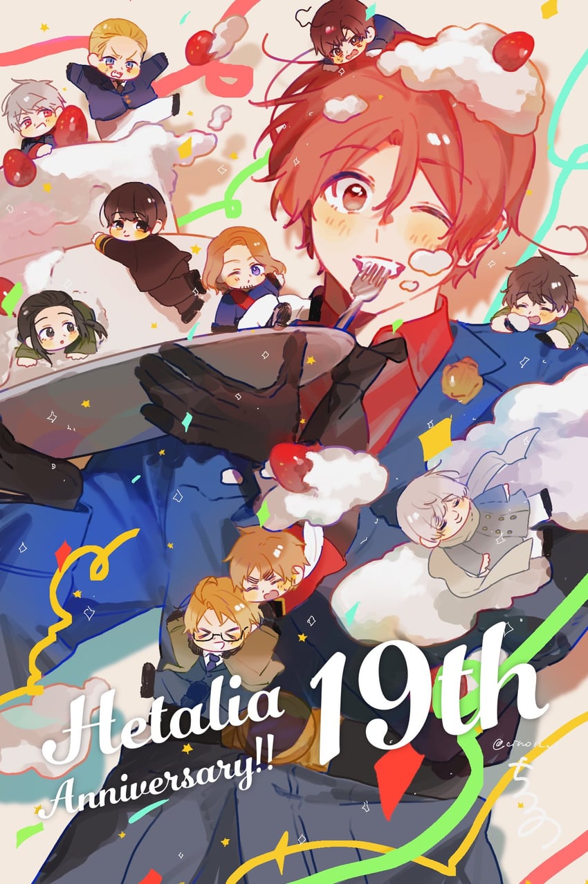 america, united kingdom, japan, russia, china, and 6 more (axis powers hetalia) drawn by cino1221