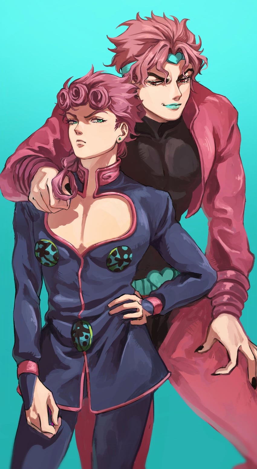 dio brando and giorno giovanna (jojo no kimyou na bouken and 1 more) drawn by togusa_jj