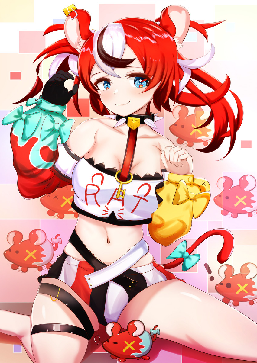 hakos baelz and mr. squeaks (hololive and 1 more) drawn by a9928795500