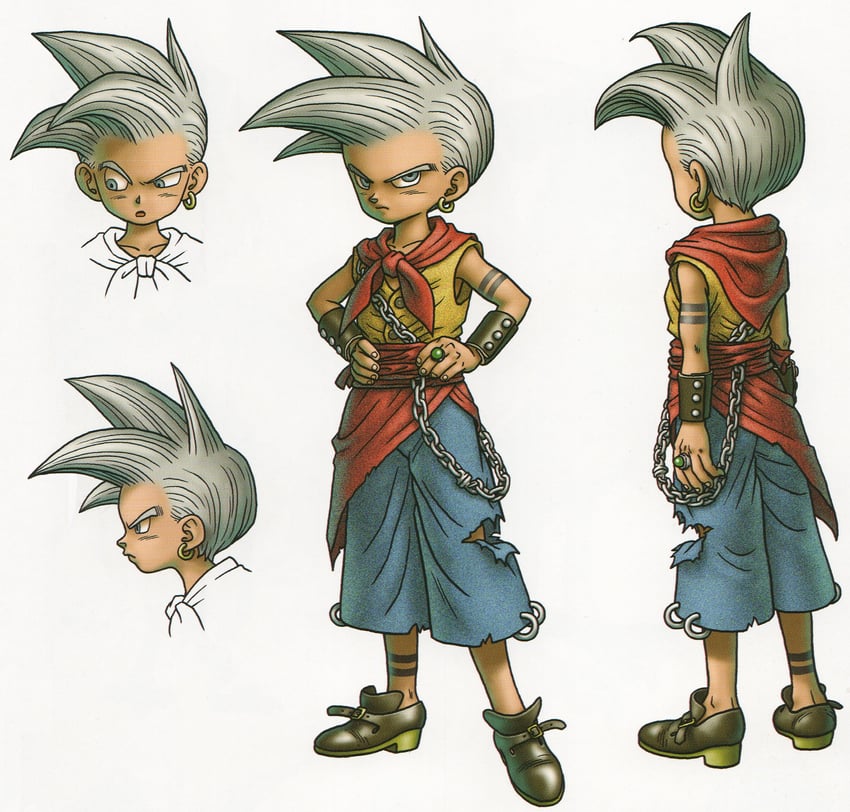 hero (dragon quest and 2 more) drawn by toriyama_akira