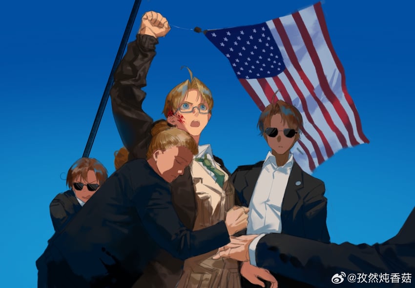 america and southern italy (axis powers hetalia) drawn by ziran_dun_xianggu