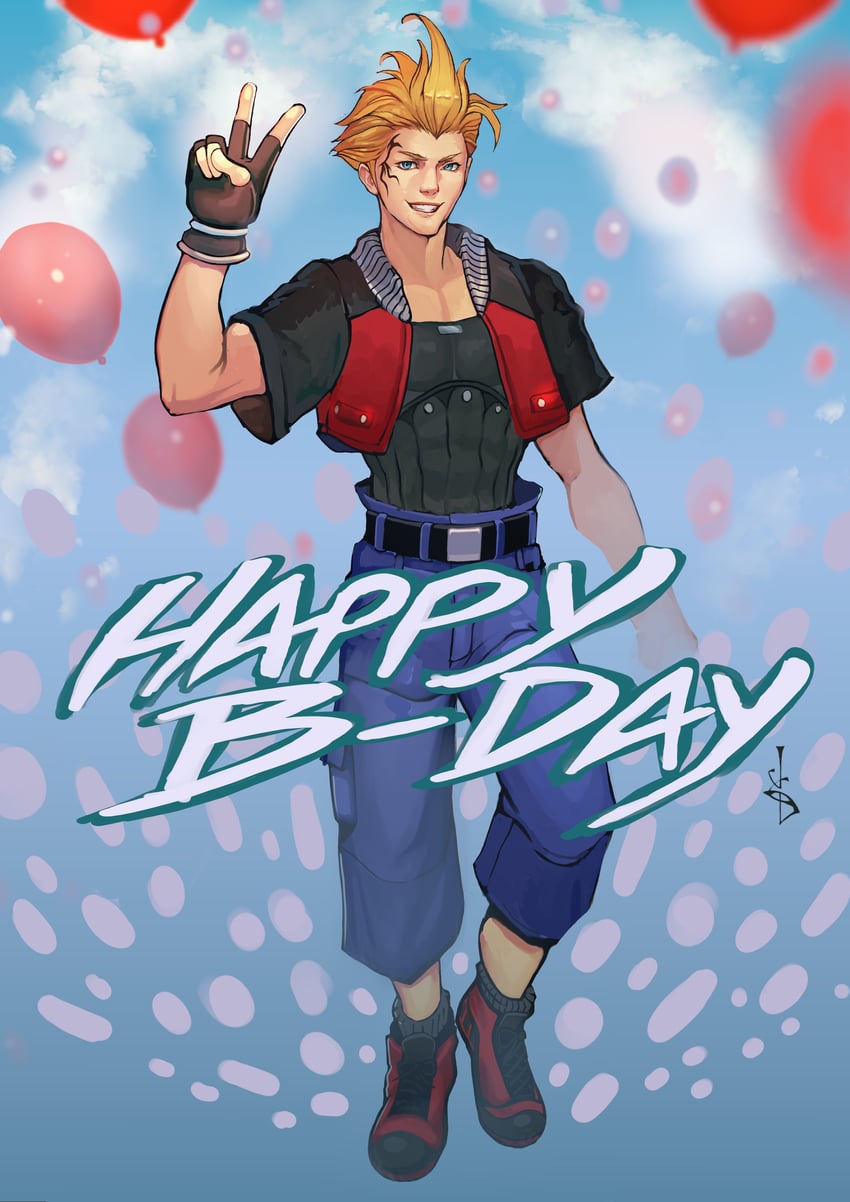 zell dincht (final fantasy and 1 more) drawn by fumezu1