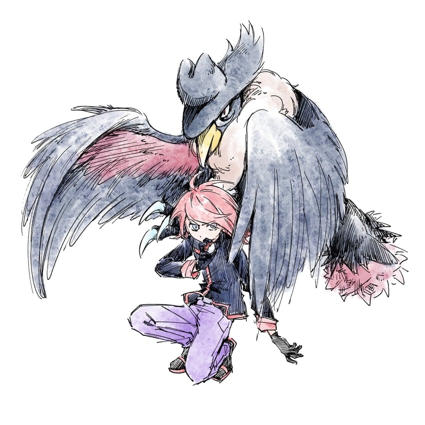 silver and honchkrow (pokemon and 1 more) drawn by tan_carbonnn