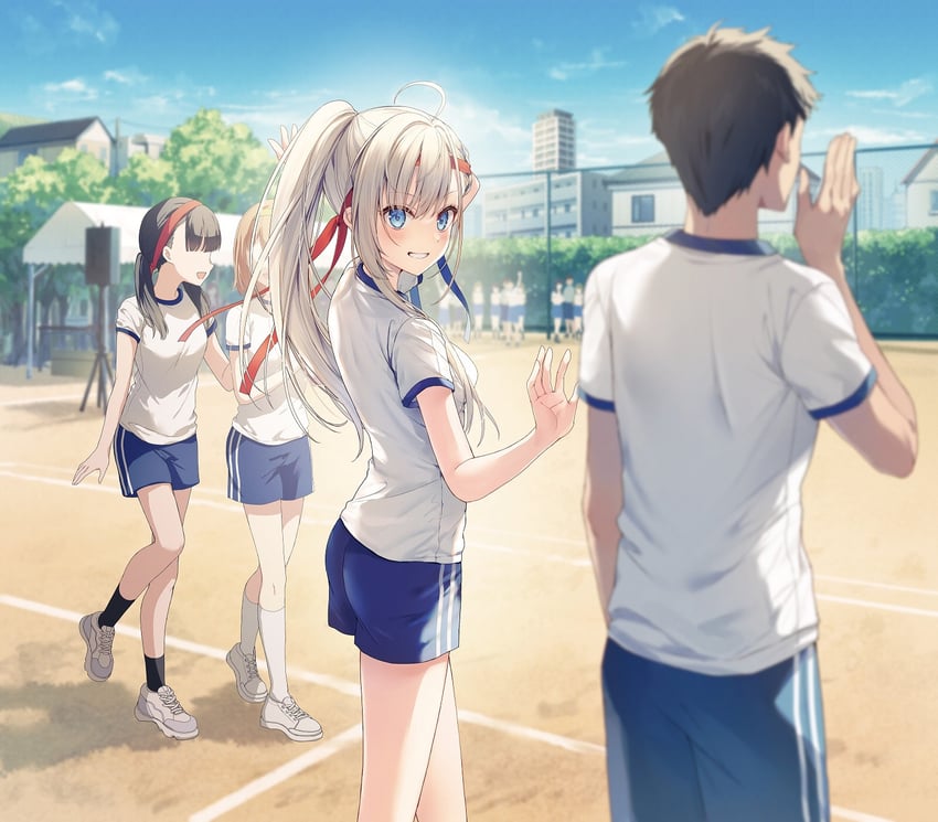 machigane lily and minazuki saito (ore no osananajimi wa main heroine rashii.) drawn by bcoca