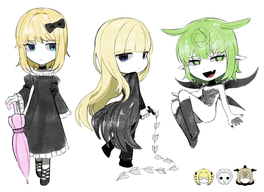 leaf, red hood, lorde, doll alice, elisabeth, and 1 more (black souls and 1 more) drawn by asdf1211950