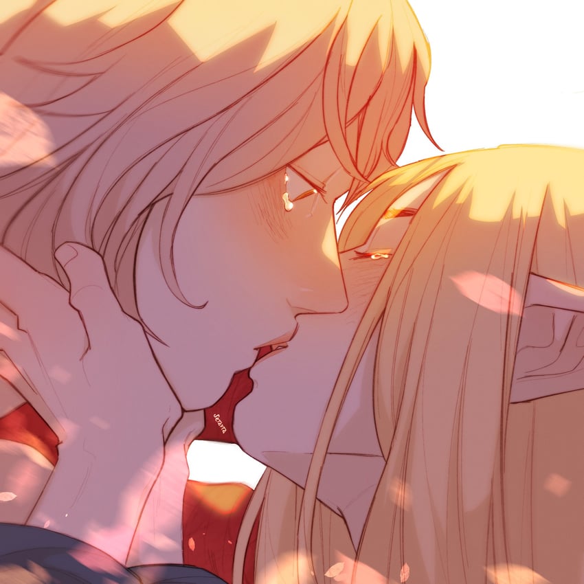 marcille donato and falin touden (dungeon meshi) drawn by setapta