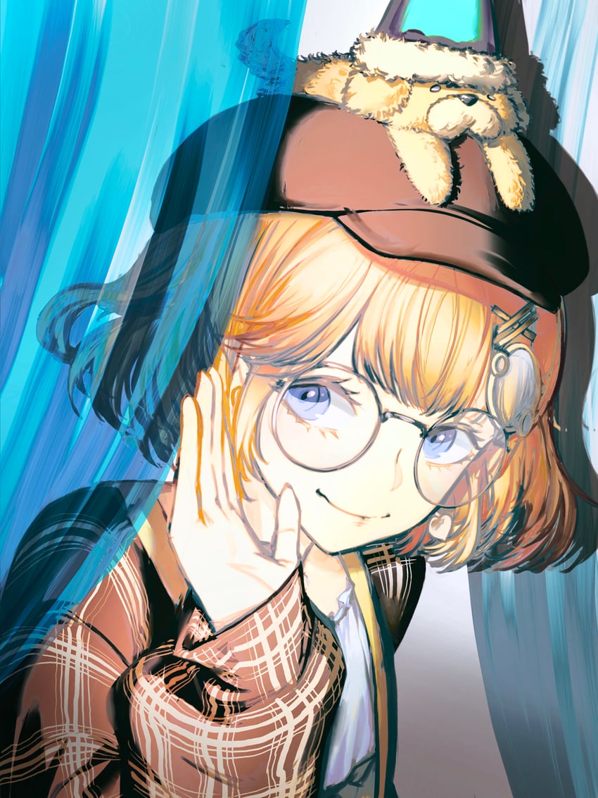 watson amelia and bubba (hololive and 1 more) drawn by pungson_mori