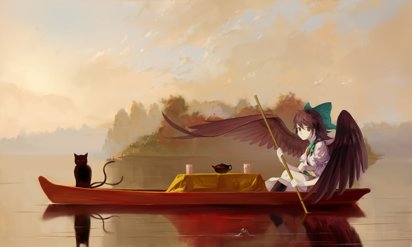 kaenbyou rin and reiuji utsuho (touhou and 1 more) drawn by keli_bang