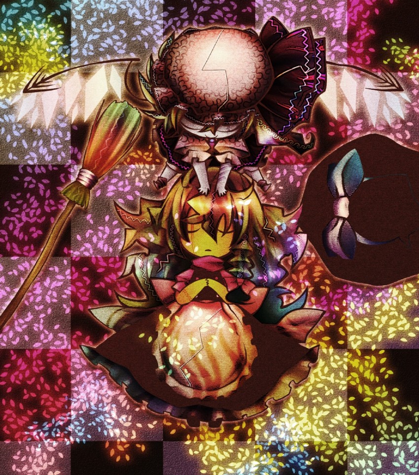 kirisame marisa and flandre scarlet (touhou) drawn by senmu_(0107)