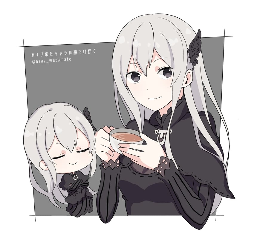 echidna (re:zero kara hajimeru isekai seikatsu) drawn by watamato