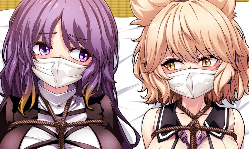 hijiri byakuren and toyosatomimi no miko (touhou) drawn by kikoka_(mizuumi)