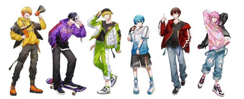 tigusakun, ketcha, pretz, akkiy, mazeta, and 1 more (amptakxcolors) drawn by kawausoman