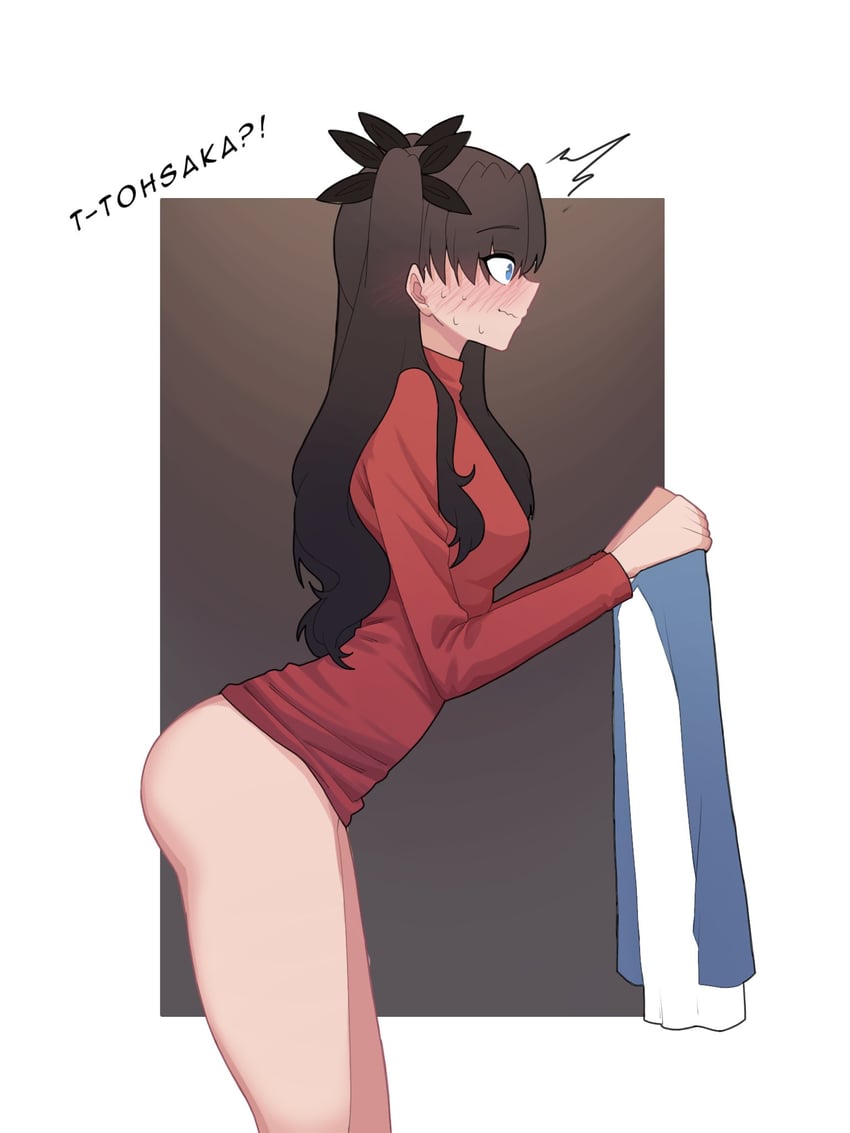 tohsaka rin (fate and 1 more) drawn by suhyeon