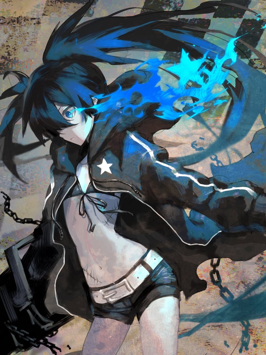 black rock shooter (black rock shooter) drawn by mutomorokoshi