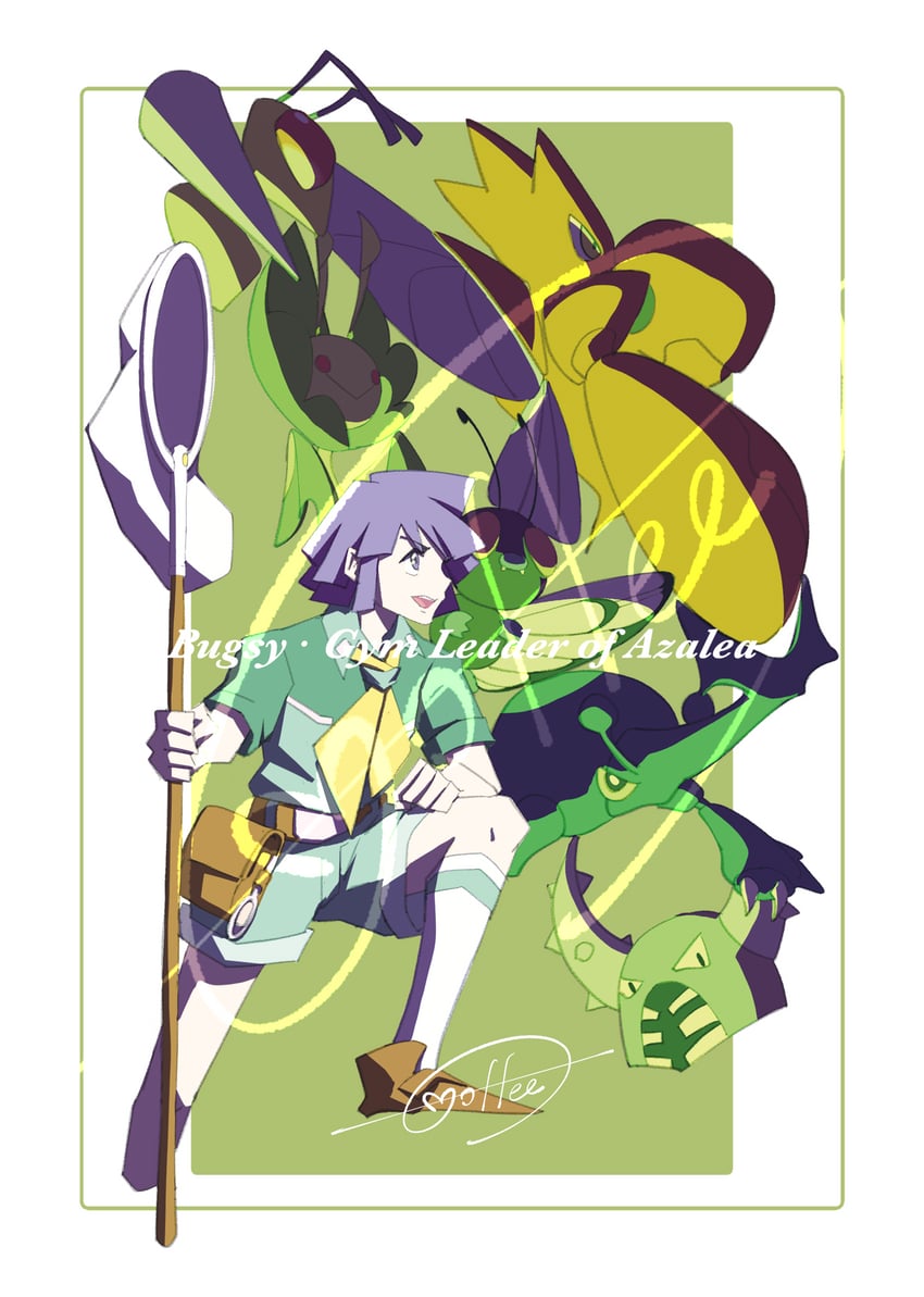 scizor, butterfree, beedrill, bugsy, heracross, and 2 more (pokemon and 1 more) drawn by cccacademia