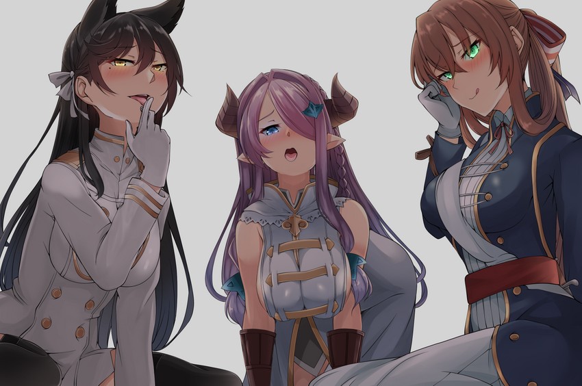 atago, narmaya, and springfield (azur lane and 2 more) drawn by 4tb_(4tera_byte)
