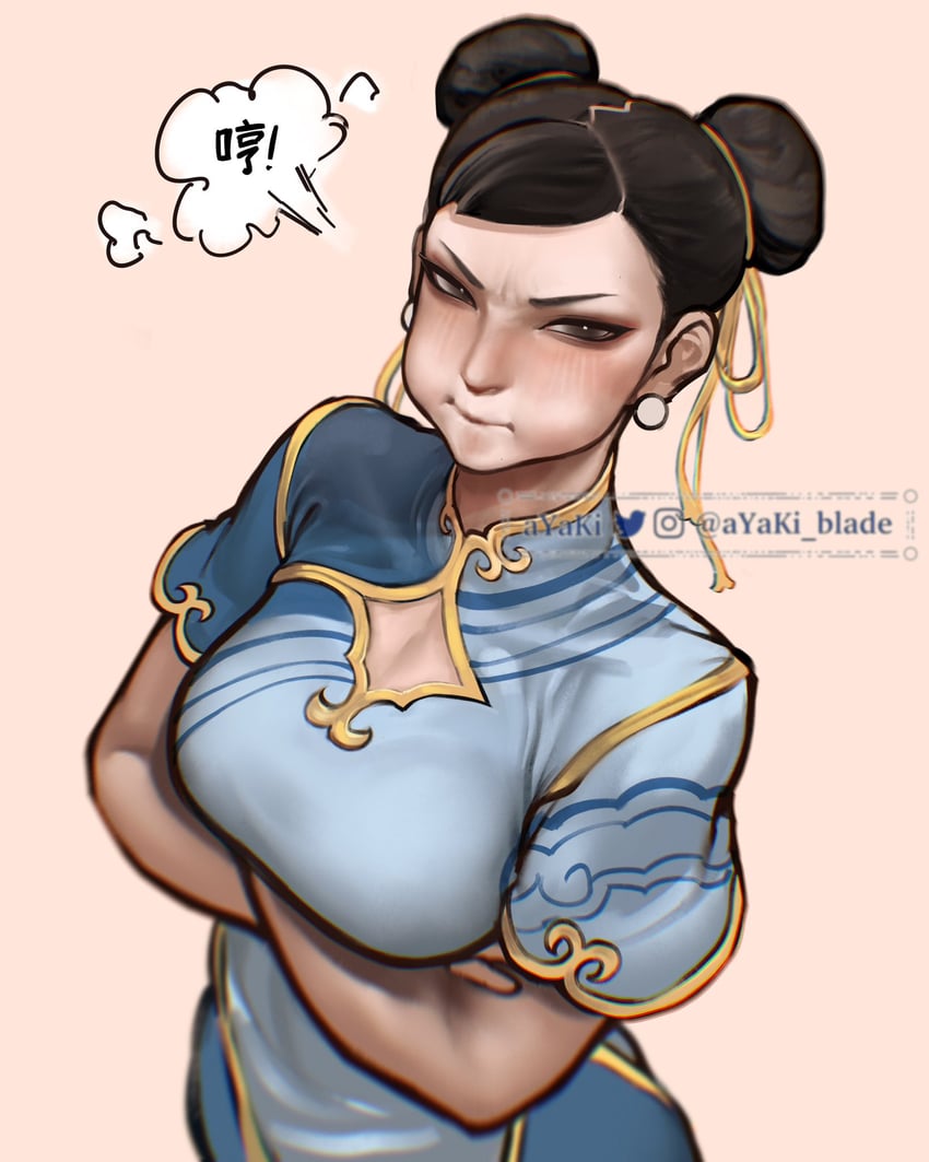 chun-li (street fighter and 1 more) drawn by ayaki_blade