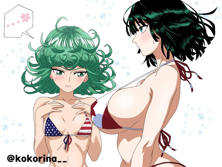 tatsumaki and fubuki (one-punch man) drawn by kokorina-s